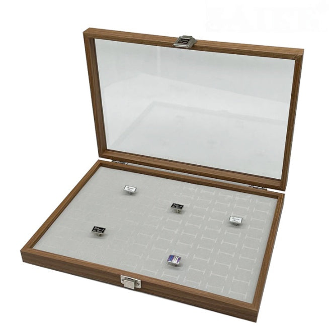 [ STARZ ] 100 Individual Ring Slot Wooden Storage Box