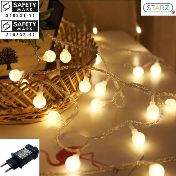 singapore safety mark led ball string fairy lights