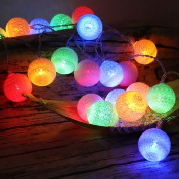 [ STARZ ] Battery Operated - 5 Meter 50 Cotton Balls Fairy String Light