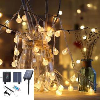 [ STARZ ] Outdoor Solar Powered 10 Meters 100 Crystal Ball Fairy String Lights , Warm