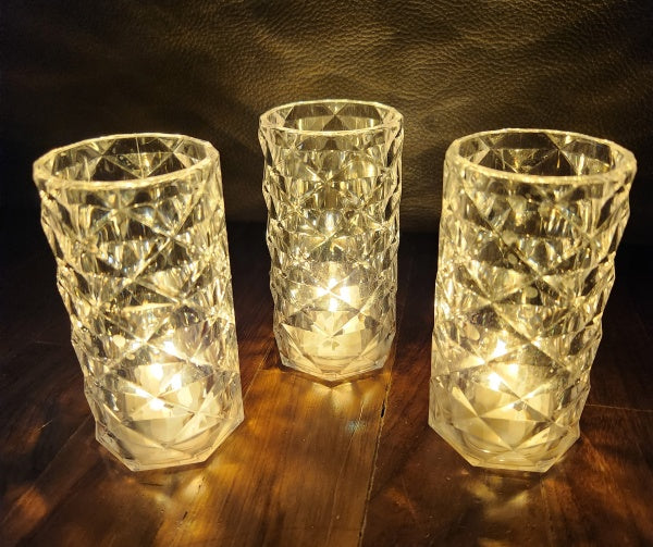 12 Pieces Candle Light Crystal Cup