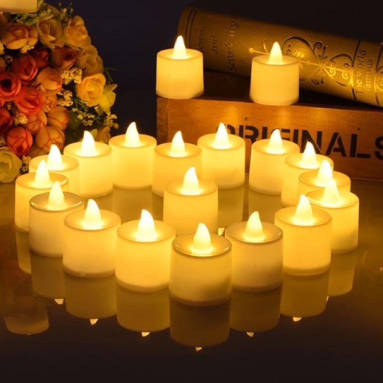 6 Colors - 24 Pieces Led Tea Light Candle Battery Operated