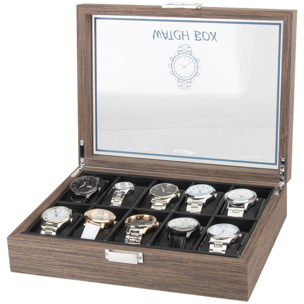 watch box wooden 10 slots