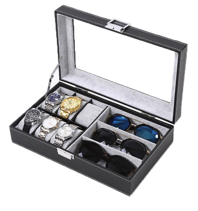 6 Slots Watch + Spectacles STORAGE BOX