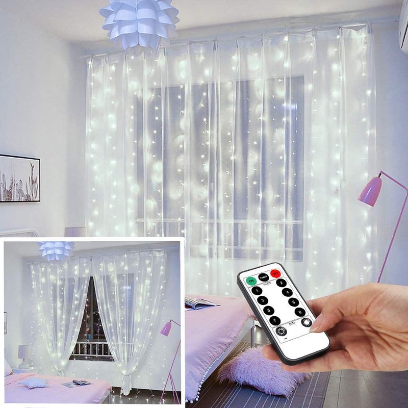 USB Operated 3 Meter Led Fairy Curtain Lights Pure White