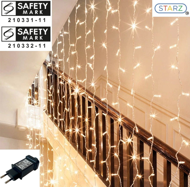 [ STARZ ] SG Safety Mark - 31V 3 Meters x 1 Meter Led Fairy Curtain Light