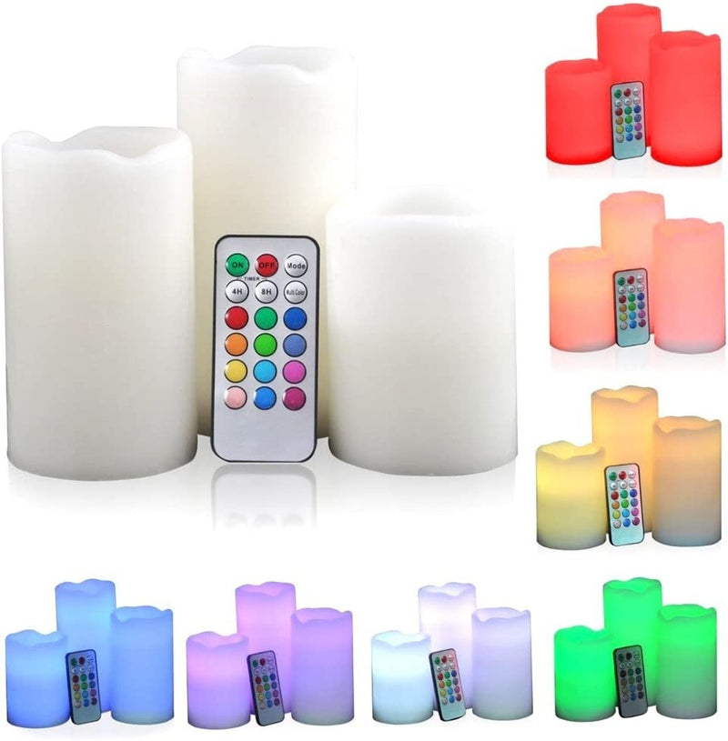 3 in1 rgb multi color battery candles singapore