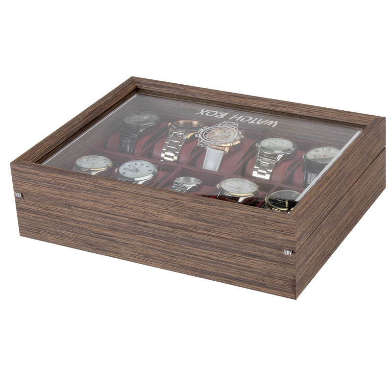 10 slot wooden box
