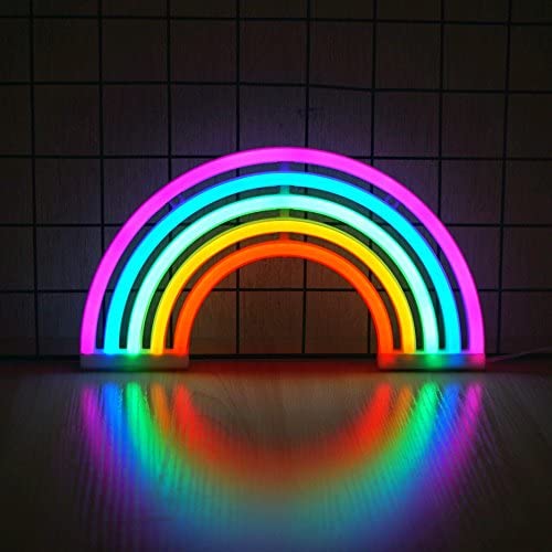Rainbow Neon Light, Powered by USB / Battery Operated, 5colors