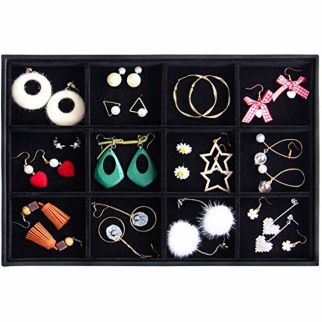 12 slots velvet jewelry trays singapore