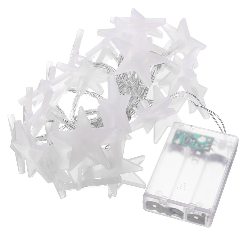 Battery Operated - 4 Meter 40 Stars Fairy String Light , Pure White