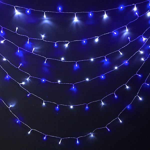string fairy light blue