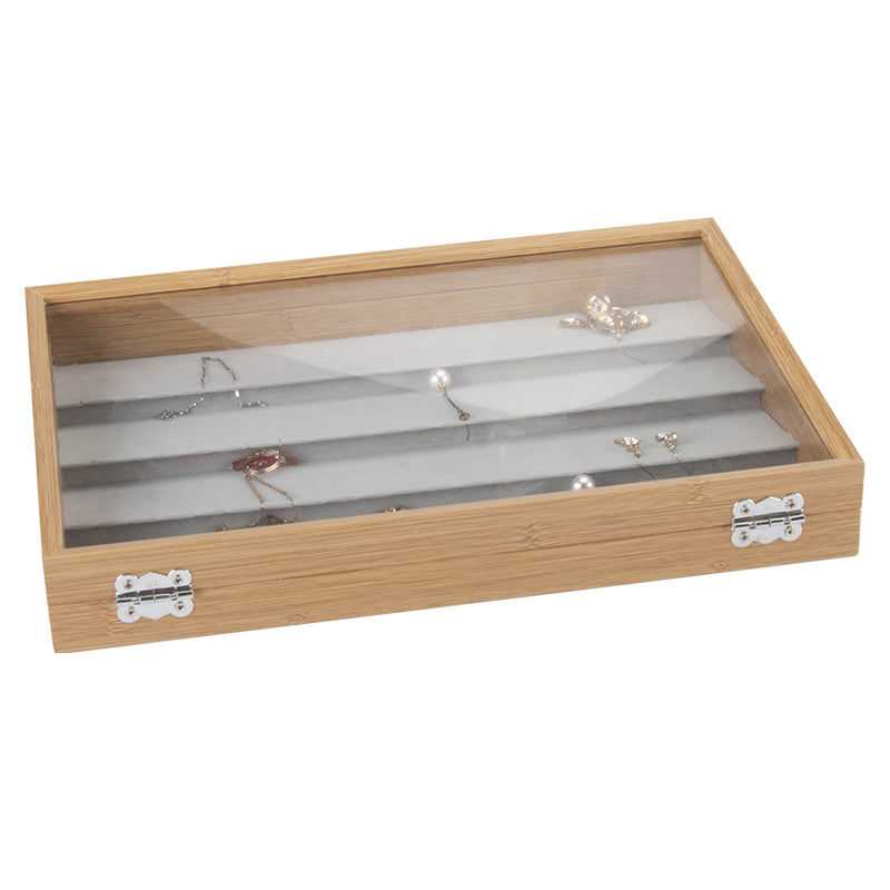 44 Slots Wooden Necklace / Pendants Jewelry Storage Box