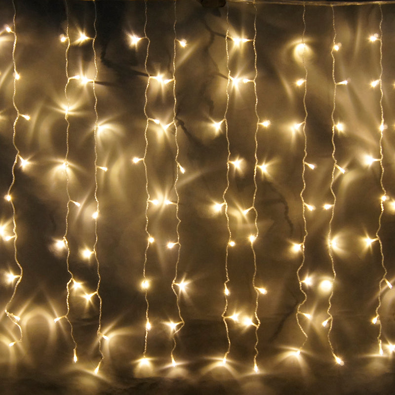 static warm white fairy icicle curtain lights singapore