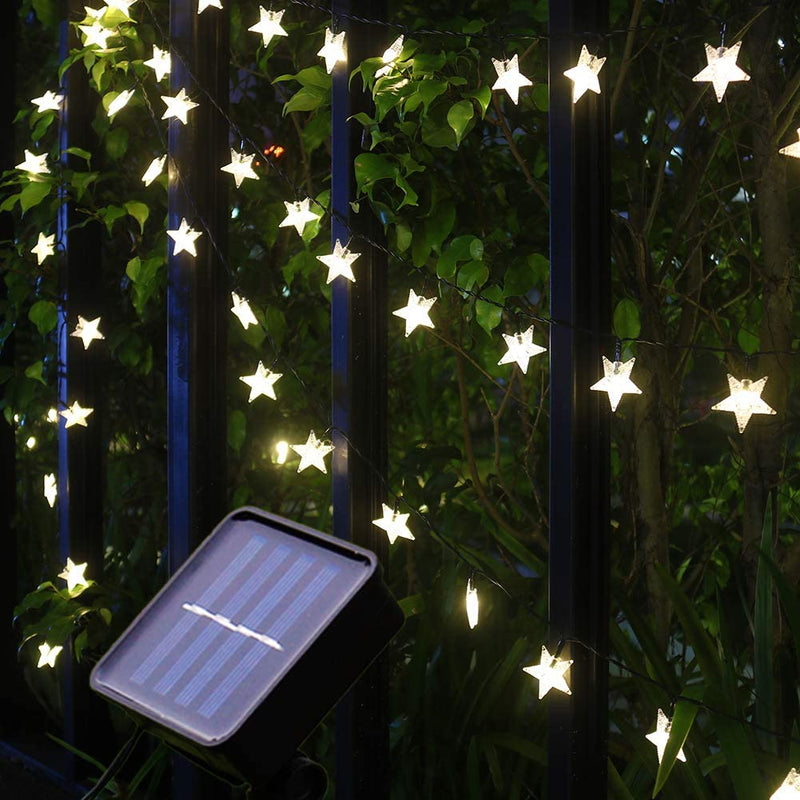 garden stars solar power decoration led fairy lights