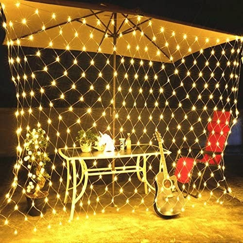 3 Meter led Fairy Curtain Net Light Power Point Warm White