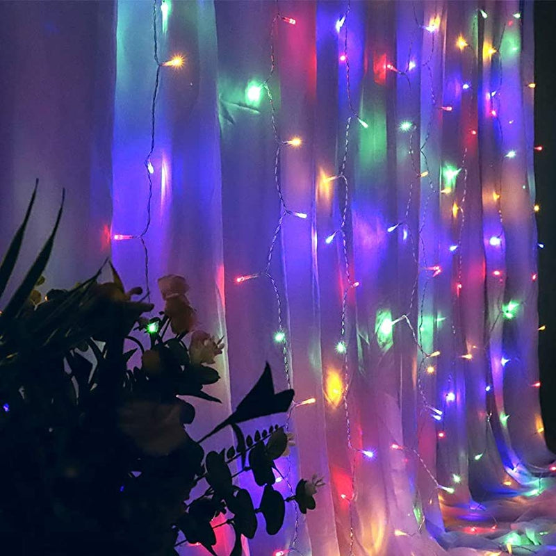 3 meter curtain fairy ligths multi  back drop lights hari raya