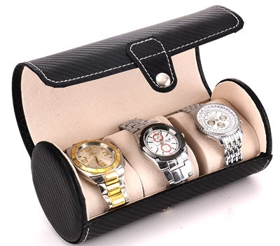 3 Slots Travel Watch Case Black Singapore