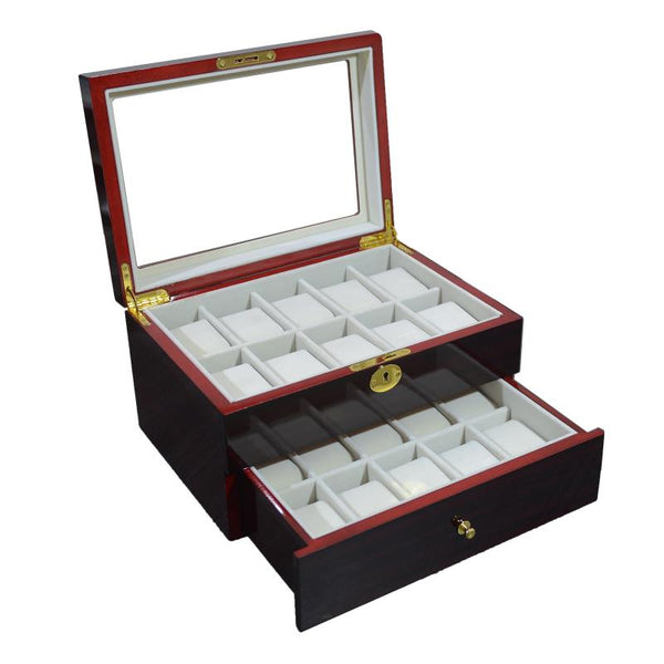 20 slots wooden watch case singapore