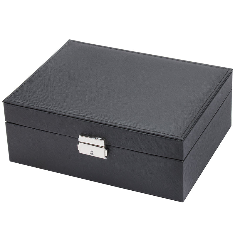 [ STARZ ] 1 Tier PU Jewelry Storage Box , Black