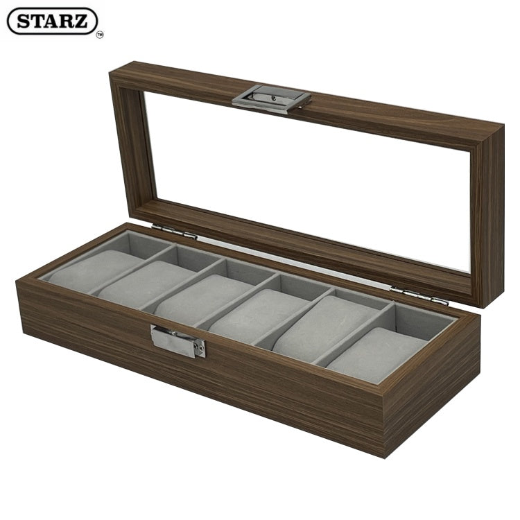 Glass top watch storage organizer