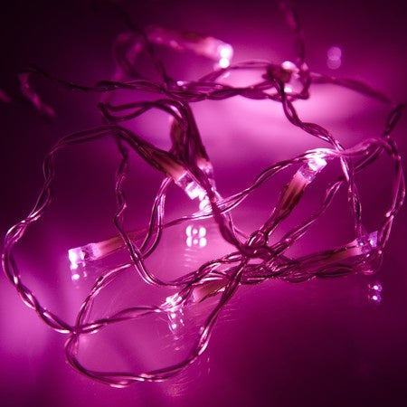 pink battery operated led fairy string light