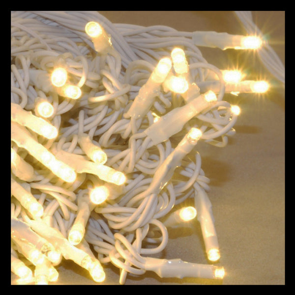 [ STARZ ] Fully Outdoor 10 Meters 100 Led White Rubber Fairy String Lights, Warm