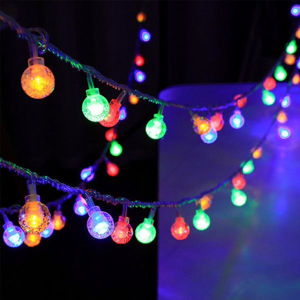 [ STARZ ] 10 Meter 100 Crystal Ball Fairy String Light , Multi