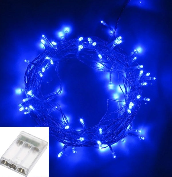 blue string battery operated fairy lights hari raya