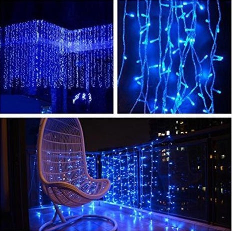 icicle fairy lights curtain singapore blue christmas