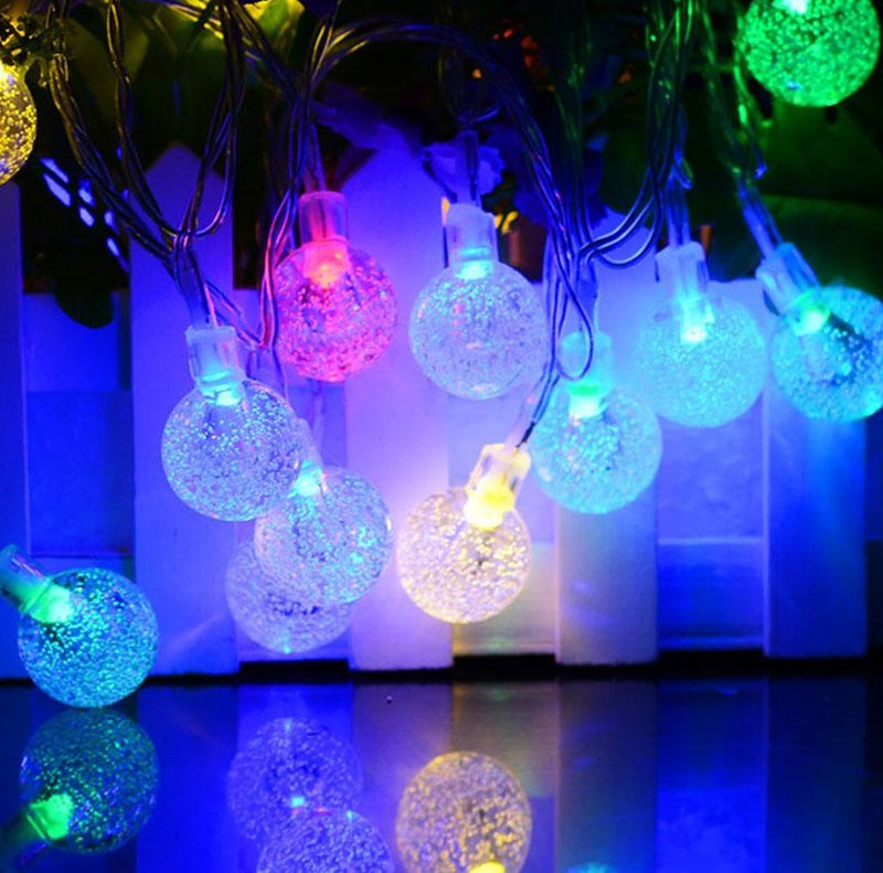 8 Modes 10 Meter 100 Crystal Ball Fairy String Light Power Point Multi