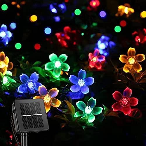 flowers solar powered led fairy string light singapore