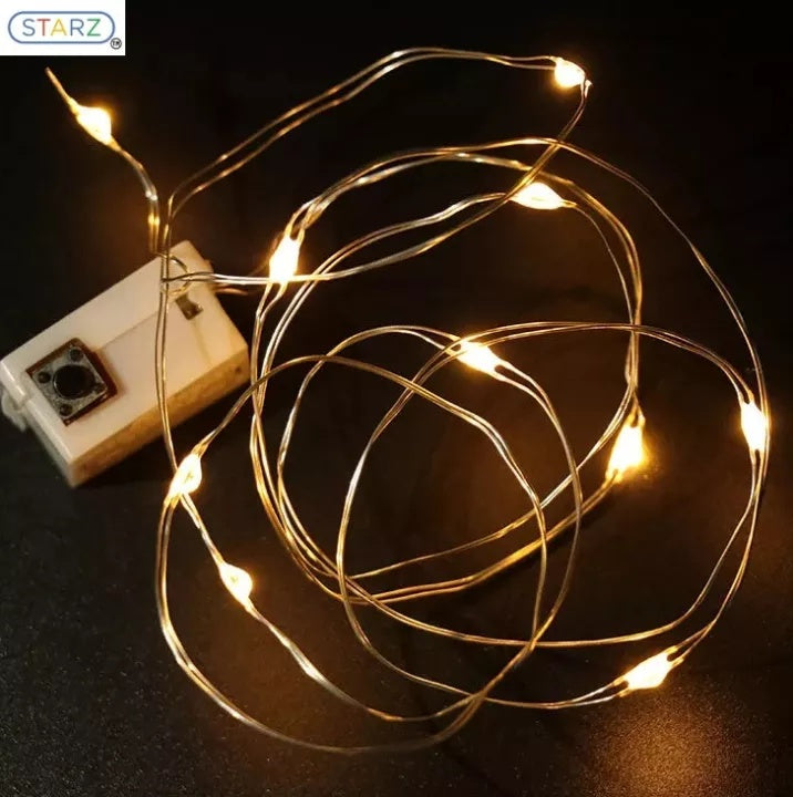 [ STARZ ] 4 Pieces OF 2 Meter Battery Operated Led Fairy Wire String Light (LR44)
