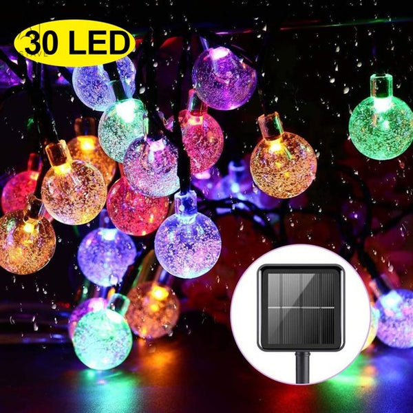 outdoor solar power led fairy string light balls christmas singapore