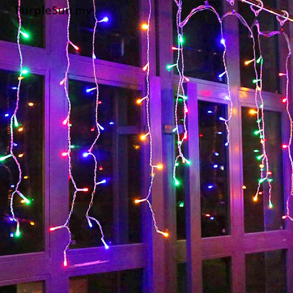 multi color icicle led fairy light singapore