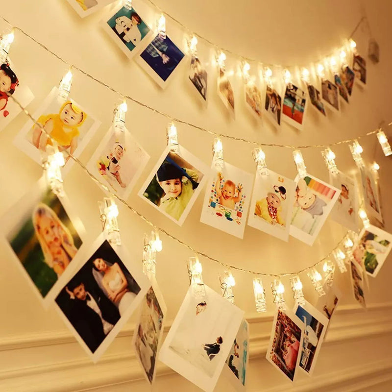 PHOTO CLIPS FAIRY STRING LIGHT BATTERY