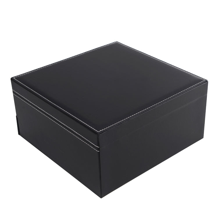 3 Layer Black PVC Jewelry Storage Box