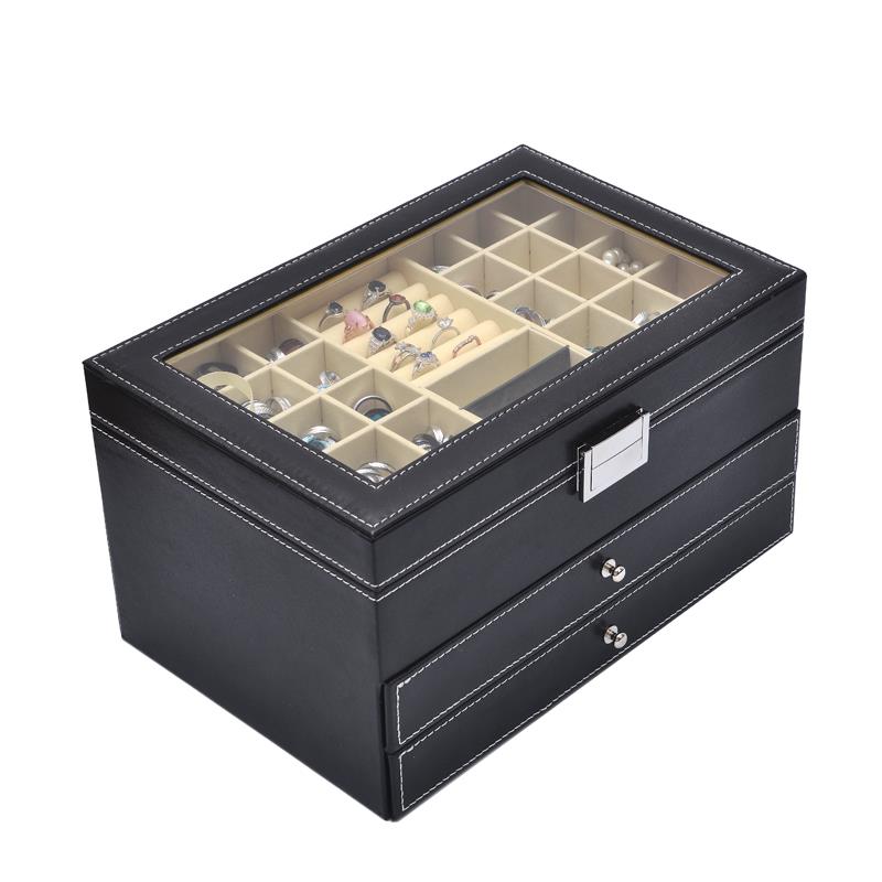 3 Tier Black 4 Drawers  - Jewelry Storage Box Series 2