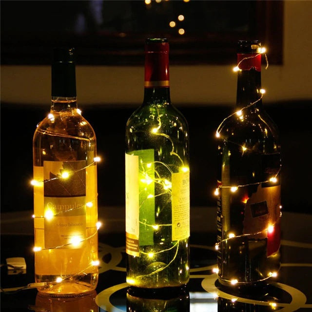 bottle fairy lights